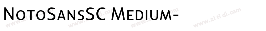 NotoSansSC Medium字体转换